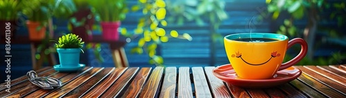 Virtual coffee breaks, informal chats, screenshared smiles, refreshing morning pause , highresolution photo