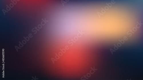 Dark grainy color gradient background, purple red orange blue black colors banner abstract design