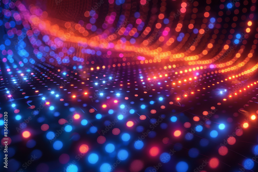 Digital background for tech, AI, neural networks, data, audio, graphics Digital background for tech, AI, neural networks, data, audio, graphics