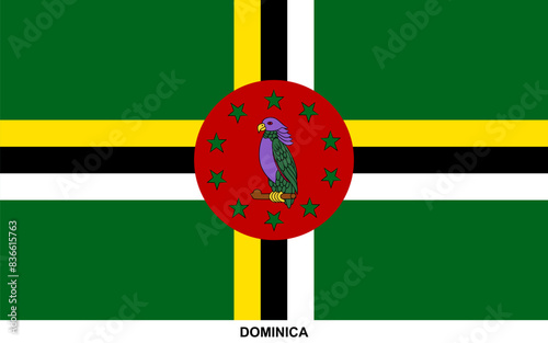 Flag of DOMINICA, DOMINICA national flag photo