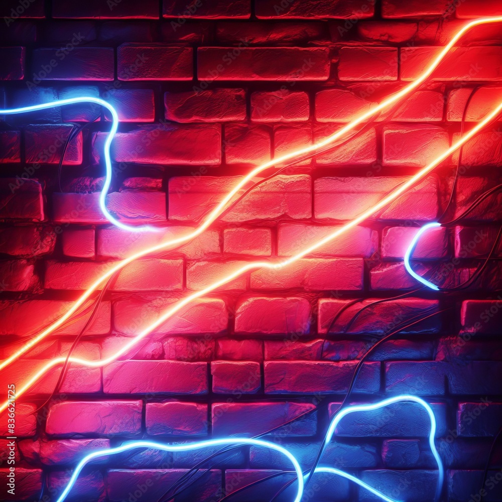 Red brick wall bathed in light symbolizes Red brick wall bathed in light symbolizes