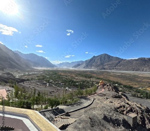 diskit monastery nubra valley photo