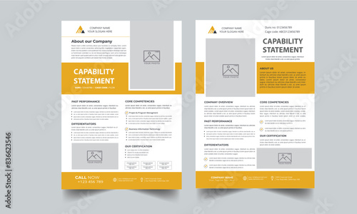 Capability Statement Template Design.