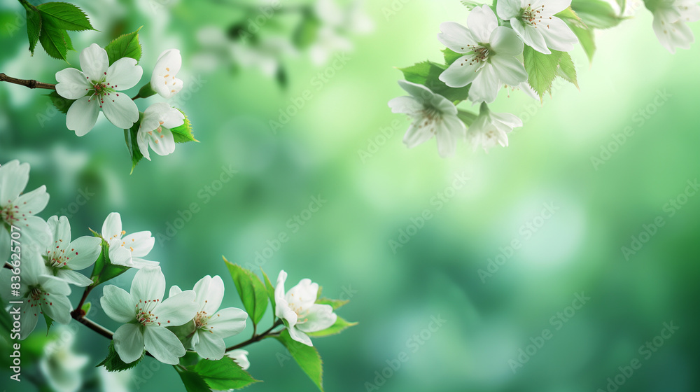 Beautiful floral spring abstract background of cherry blossoms. For easter and spring greeting cards with copy space Beautiful floral spring abstract background of cherry blossoms. For easter and spring greeting cards with copy space