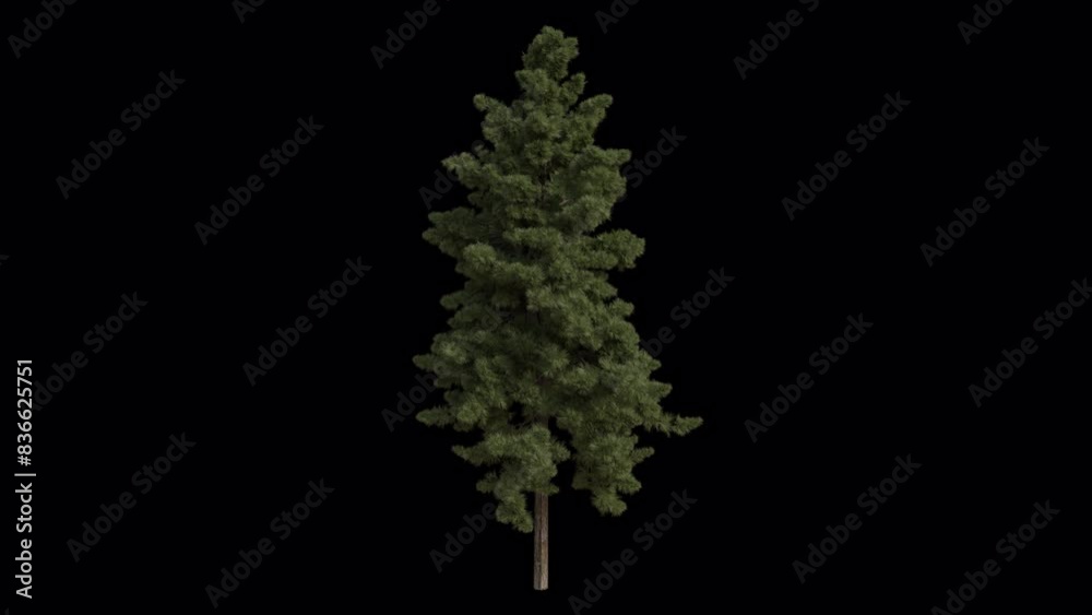 Japanese umbrella pine Tree blowing in the wind. Wind blows the Sciadopitys verticillata Tree. Animated Tree swaying in the wind with Transparent Background. Alpha Channel. Loop Animation Japanese umbrella pine Tree blowing in the wind. Wind blows the Sciadopitys verticillata Tree. Animated Tree swaying in the wind with Transparent Background. Alpha Channel. Loop Animation