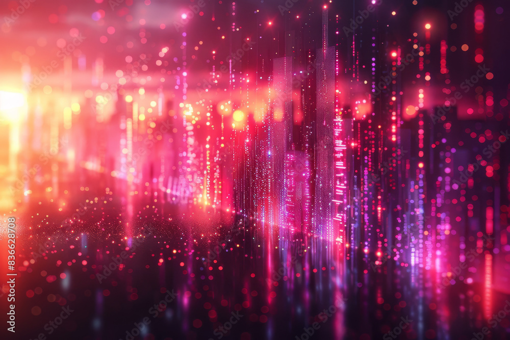 Digital background for tech, AI, neural networks, data, audio, graphics Digital background for tech, AI, neural networks, data, audio, graphics