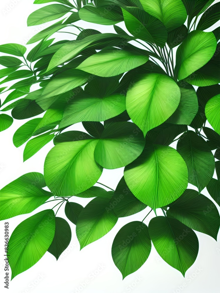 Obraz premium Green Leaf Patterns Image