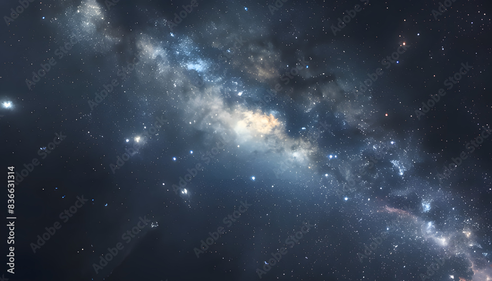 space galaxy background. Generative AI space galaxy background. Generative AI
