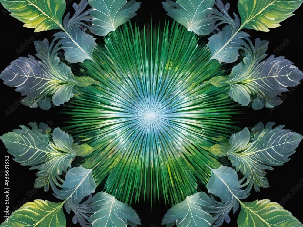 Fototapeta premium floral mandala, fantasy design, intricate patterns