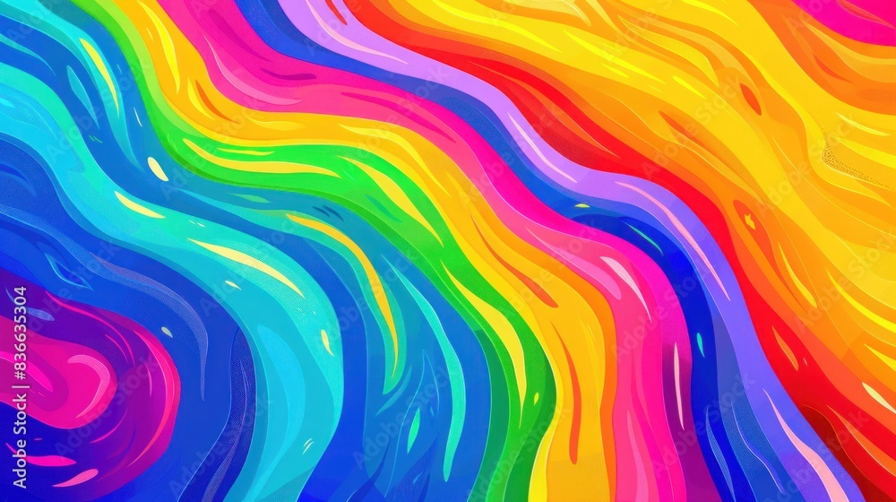 Fototapeta premium LGBT,Pride Month, Pride Day, Rainbow Colored Background