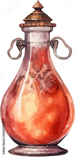 Parfume bottle clipart design illustration