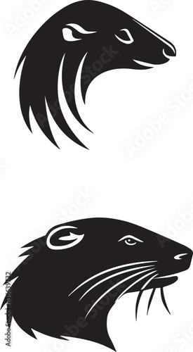 Mole Black silhouette icon photo