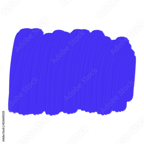 Blue oil brush stroke 
