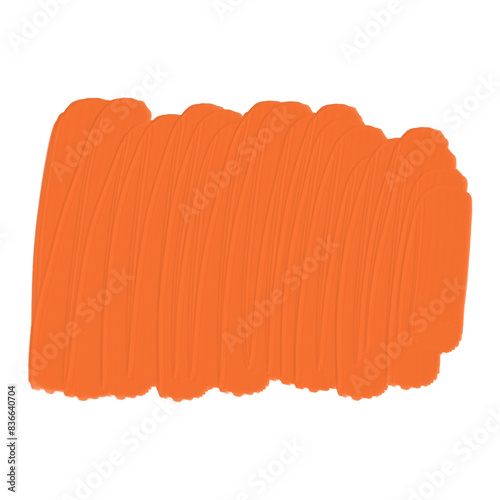 Orange oil brush stroke