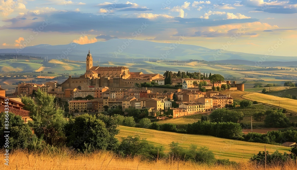 Obraz premium Exploring the Timeless Beauty of Segovia's Countryside: A Visual Tour at 7:4