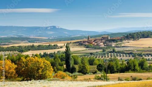Wallpaper Mural Exploring the Serene Beauty of Segovia's Countryside in Spain: A Stunning Perspective --ar 7:4 Torontodigital.ca