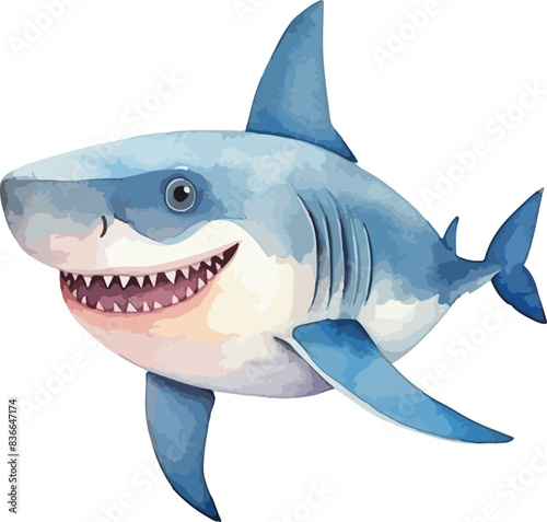 Shark clipart design illustration