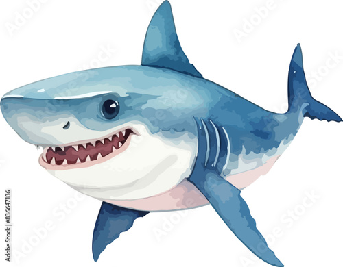 Shark clipart design illustration