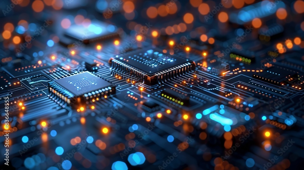 An abstract representation of a digital twin, with physical and digital components mirrored and connected. Minimal and Simple, An abstract representation of a digital twin, with physical and digital components mirrored and connected. Minimal and Simple,