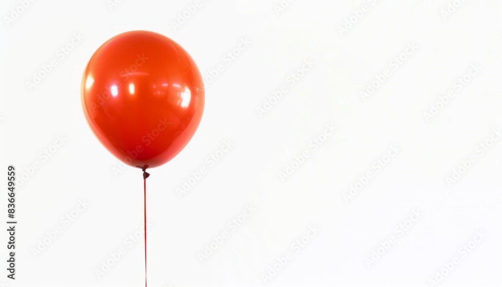 Floating Elegance: A Stunning Balloon Captured on a White Isolated Background Floating Elegance: A Stunning Balloon Captured on a White Isolated Background
