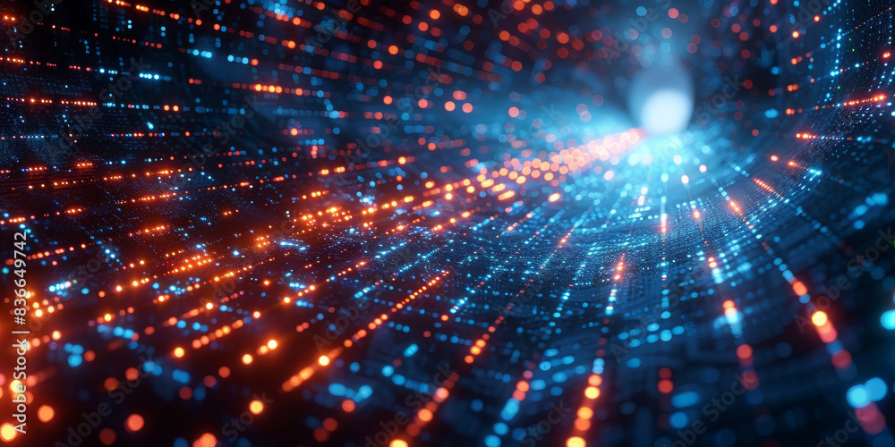 Digital background for tech, AI, neural networks, data, audio, graphics Digital background for tech, AI, neural networks, data, audio, graphics