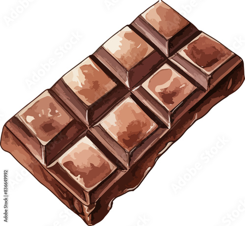 Chocolate bar clipart design illustration