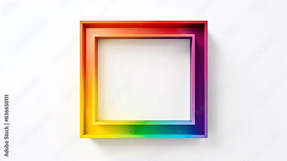 Frame with Equality phrase in rainbow colors Frame with Equality phrase in rainbow colors