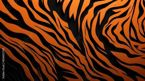 Bold and modern tiger stripes illustration with high detail and dynamic shapes for a striking design.