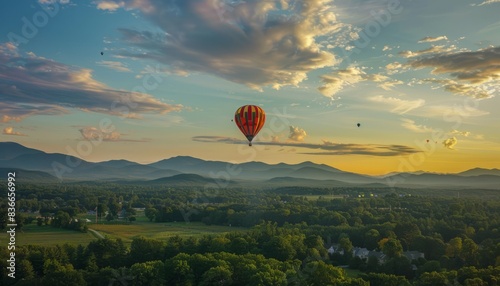 The Colorful Skies of the Adirondack Balloon Festival in Queensbury, New York photo