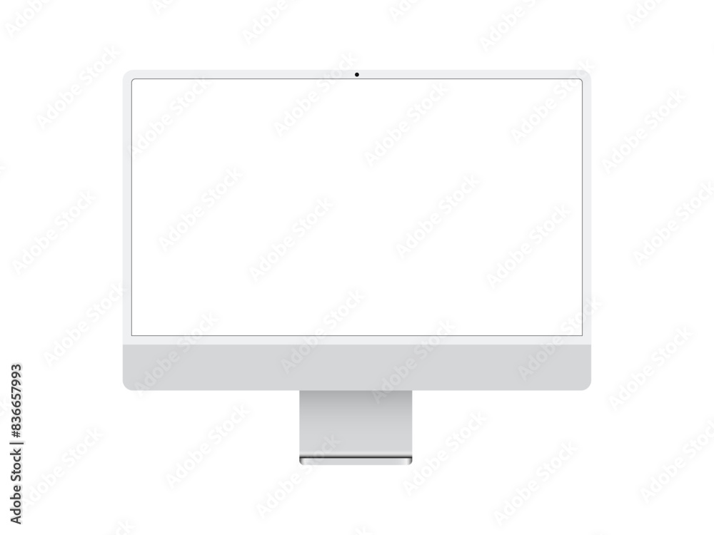 iMac 24 inch personal computer made by Apple Computers, isolated on white background. iMac 24 inch personal computer made by Apple Computers, isolated on white background.
