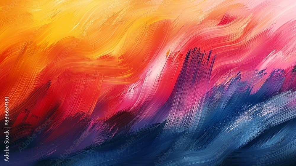 Abstract brush strokes in bold, contrasting colors, layered over a gradient background to create a dynamic, artistic feel. Minimal and Simple, Abstract brush strokes in bold, contrasting colors, layered over a gradient background to create a dynamic, artistic feel. Minimal and Simple,