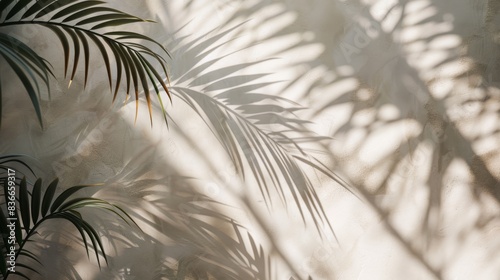 The tropical leaf shadows