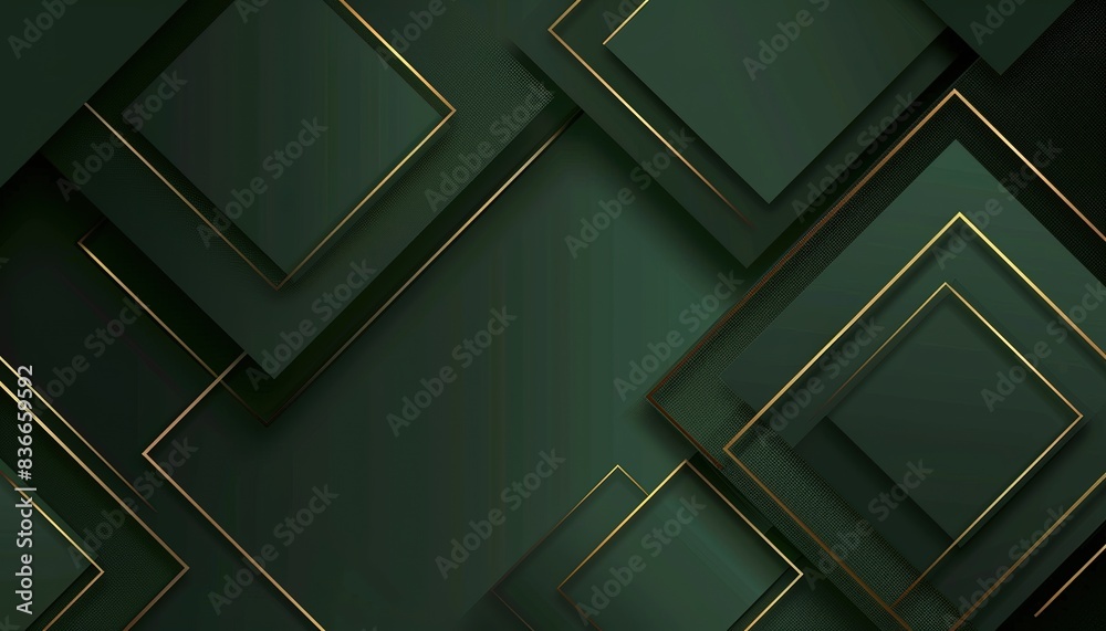 Obraz premium Geometric shape, Modern luxury rounded squares graphic