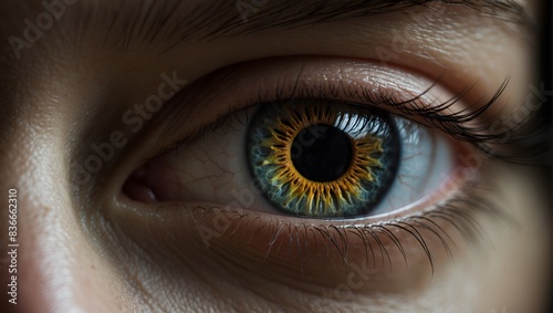 close up of eye