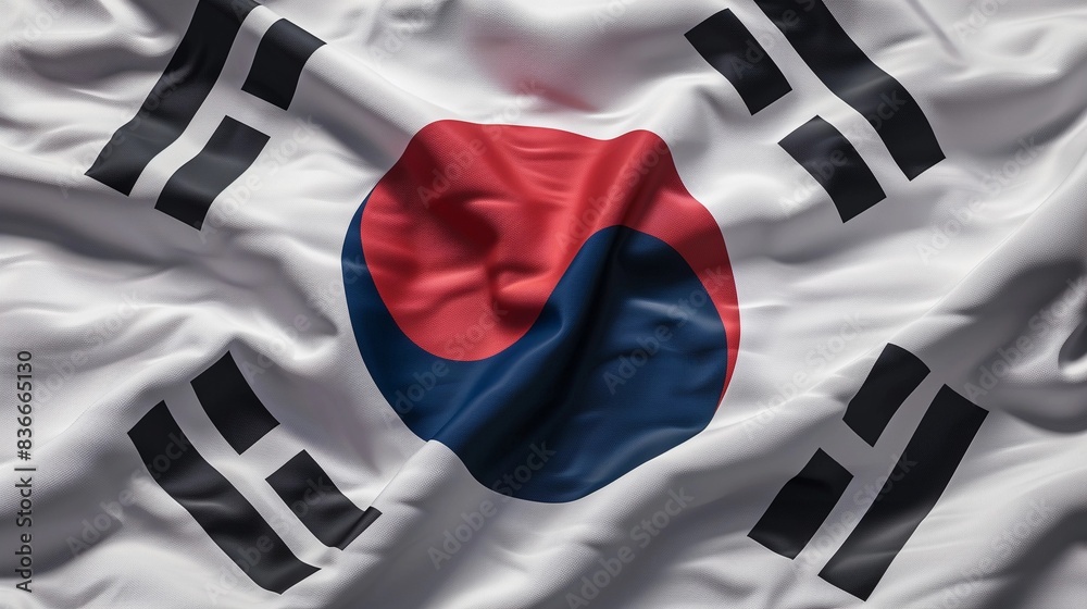 Fototapeta premium Illustration of Korean flag