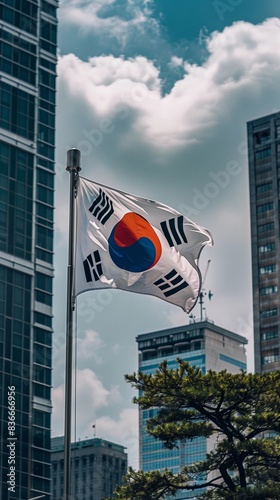 Illustration of Korean flag