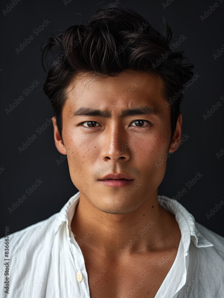 portrait of a handsome asian man portrait of a handsome asian man