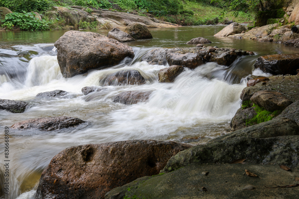 The view of landscape namg romg water fall is beautiful national park The view of landscape namg romg water fall is beautiful national park