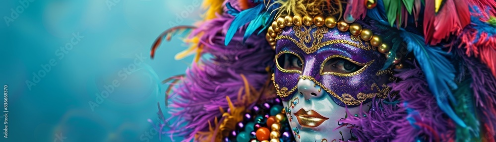 A Mardi Gras mask