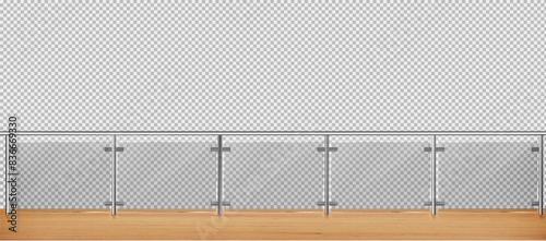 Empty modern balcony or terrace area