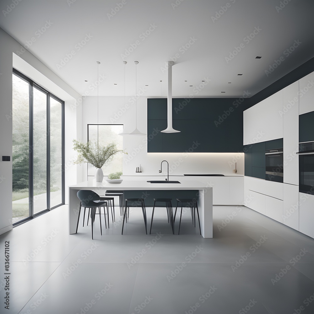 modern living room with kitchen modern living room with kitchen