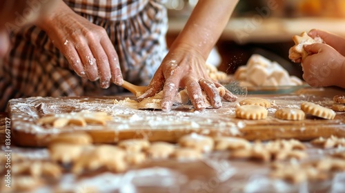 Hands and dough, teaching and learning baking