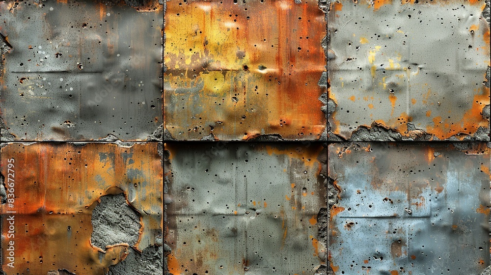 Detailed view of a concrete wall with visible aggregate and rough texture, ideal for an urban look. Minimal and Simple, Detailed view of a concrete wall with visible aggregate and rough texture, ideal for an urban look. Minimal and Simple,