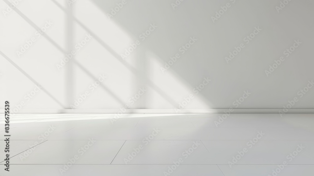 Minimalist White Room with Window Minimalist White Room with Window