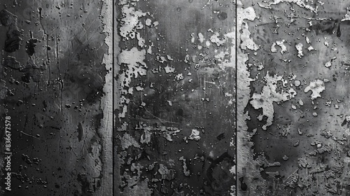 Deteriorated wall showing flaking and peeling paint