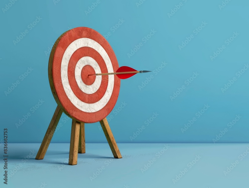 tripod target stand with an arrow in the bullseye tripod target stand with an arrow in the bullseye