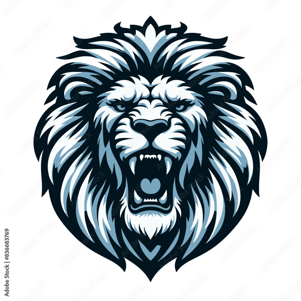 Obraz premium Vector lion head.
