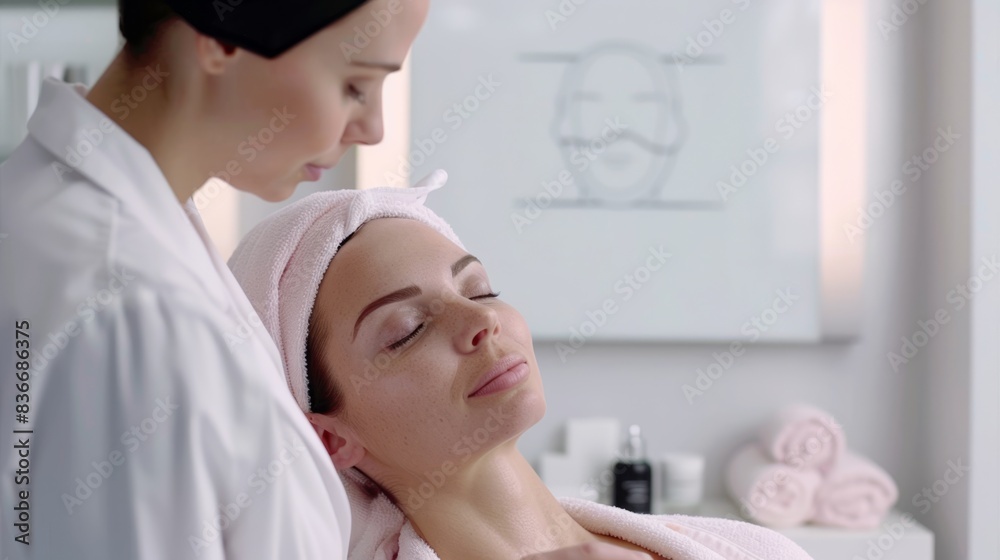 woman in salon woman in salon
