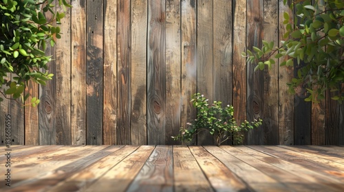 Vivacious cartoonish wooden board background contrasted by rustic wooden planks.