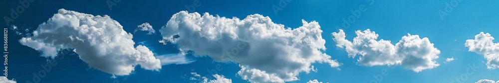 Fototapeta premium sky with clouds closeup.